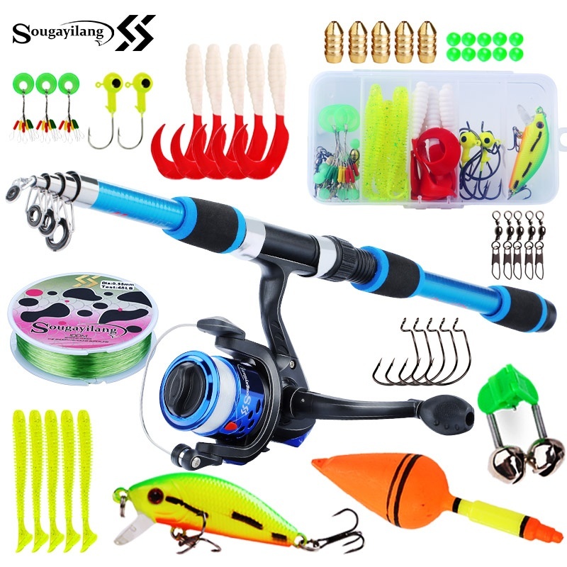 Freshwater Line - Sougayilang Kids Fishing Pole Set Full