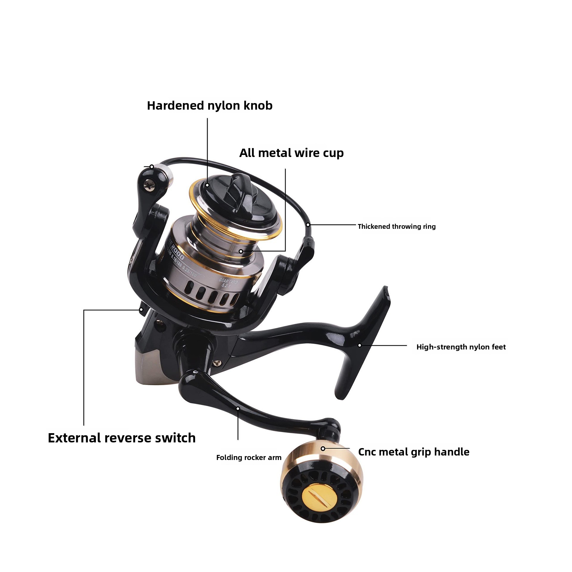 Full Metal Spinning Fishing Re - Ice Fishing Line review and price
