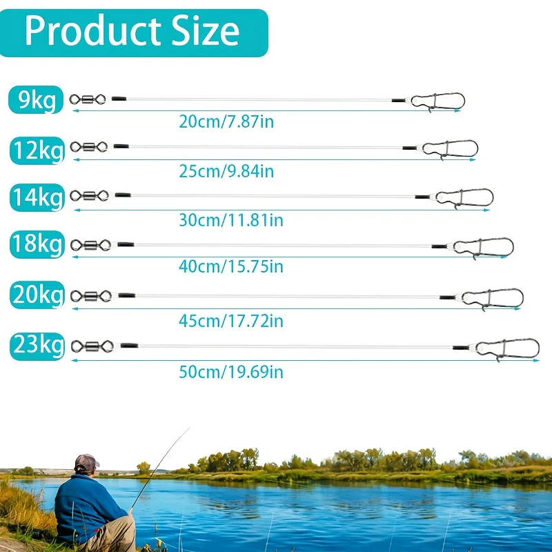 15pcs Fluorocarbon Wire Leader - Leader Line review and price