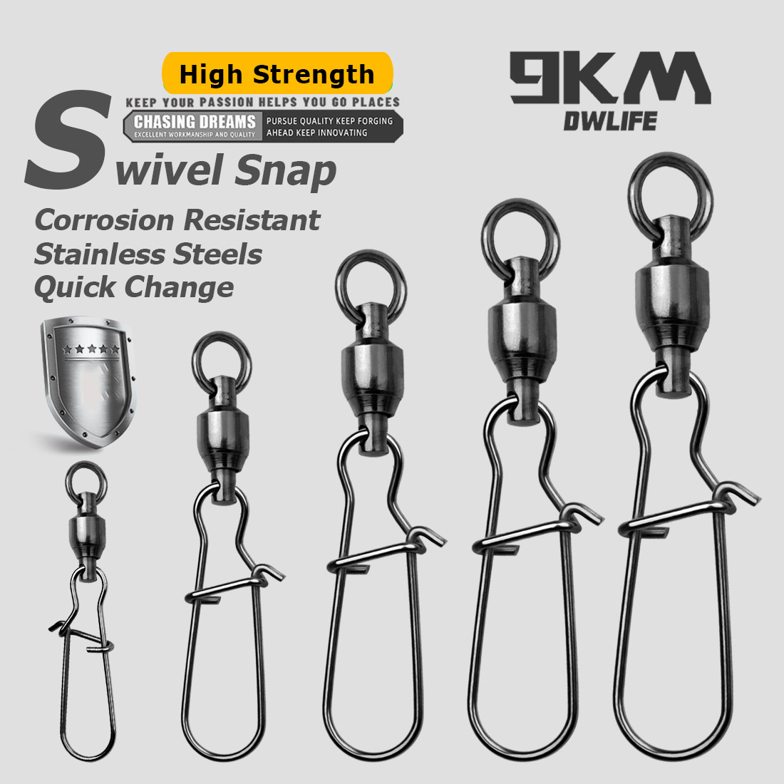 9KM 10PCS Ball Bearing Swivel  - Saltwater Line review and price