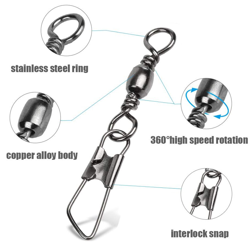 50Pcs Stainless Steel Snap Swi - Saltwater Line review and price