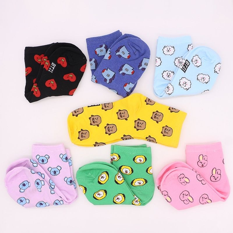 Kawaii BT21 Cartoon Socks Cute - Tippet Line review and price