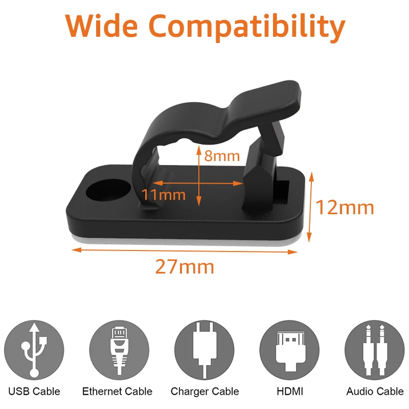 10/50PCS Cable Organizer Clips - Tippet Line review and price