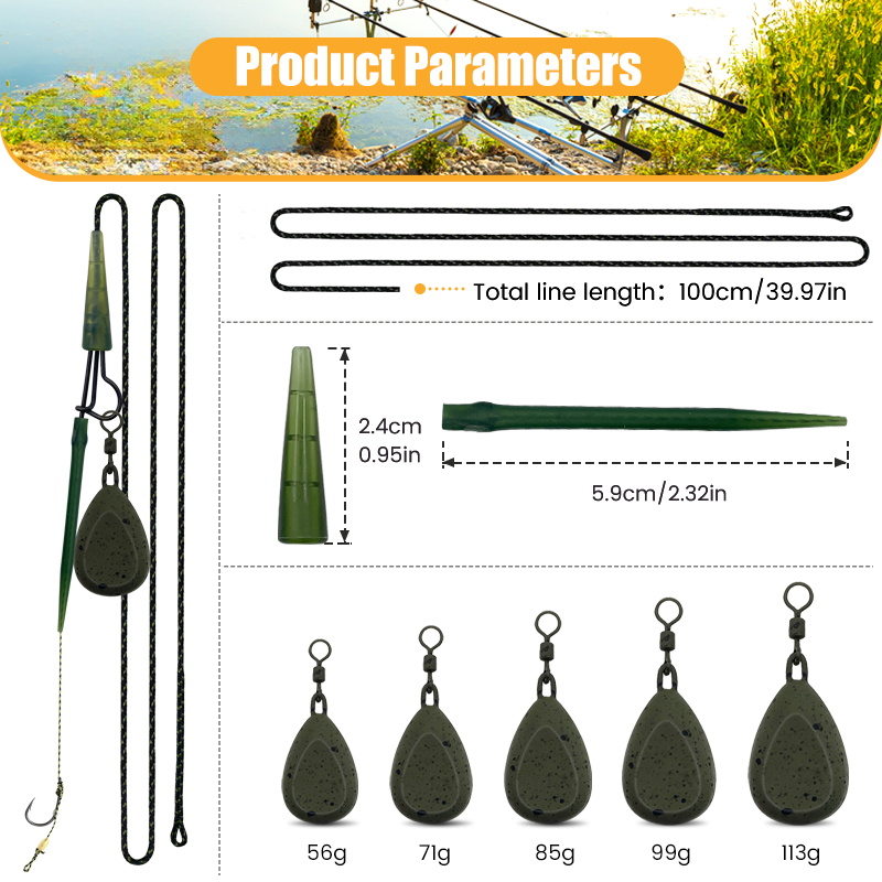 1set Professional Carp Fishing - Leader Line review and price