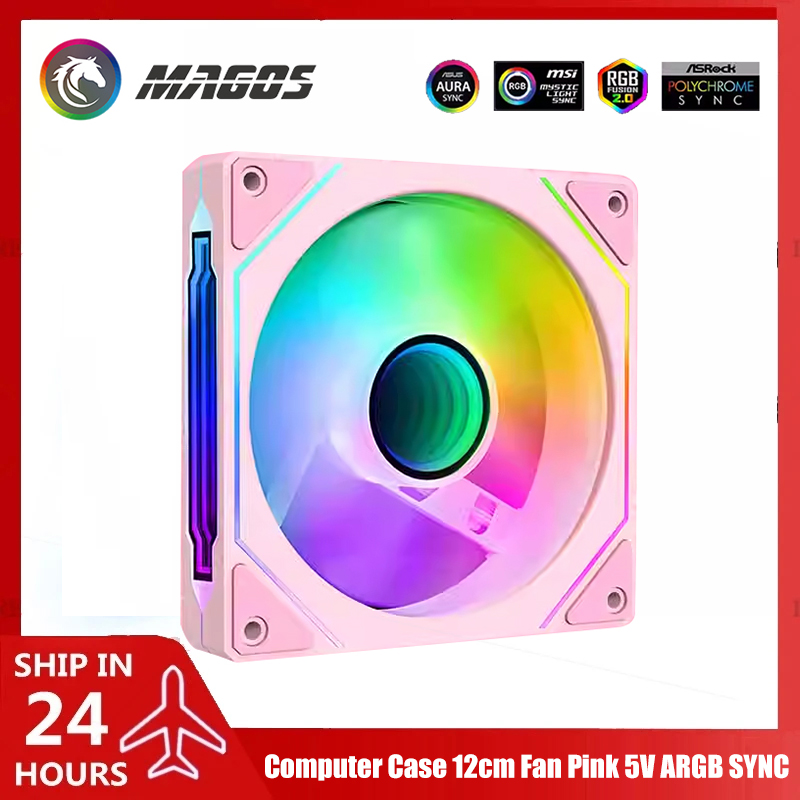 Computer Case Fan Pink 5V ARGB - Fly Line review and price