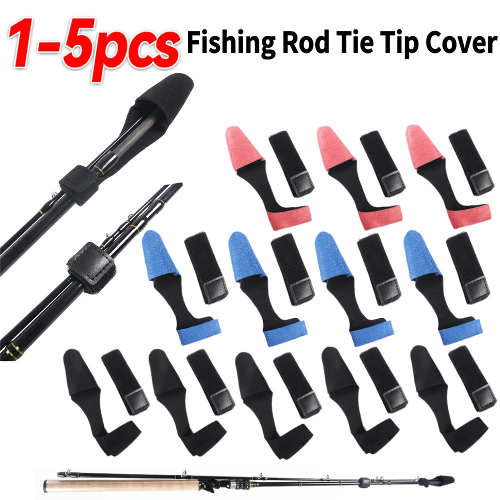 1-5PCS Fishing Rod Tie Tip Cov - Fishing Line Box review and price