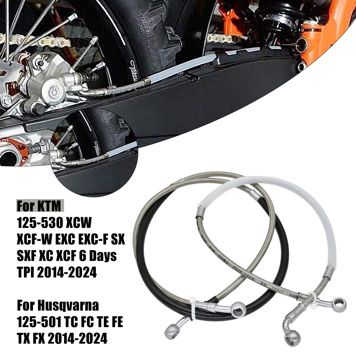 Front Rear Hydraulic Brake Lin - Braided Line review and price