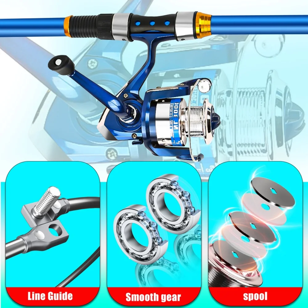 2.1-3.6M Telescopic Glass Fibe - Fishing Line Spooler review and price