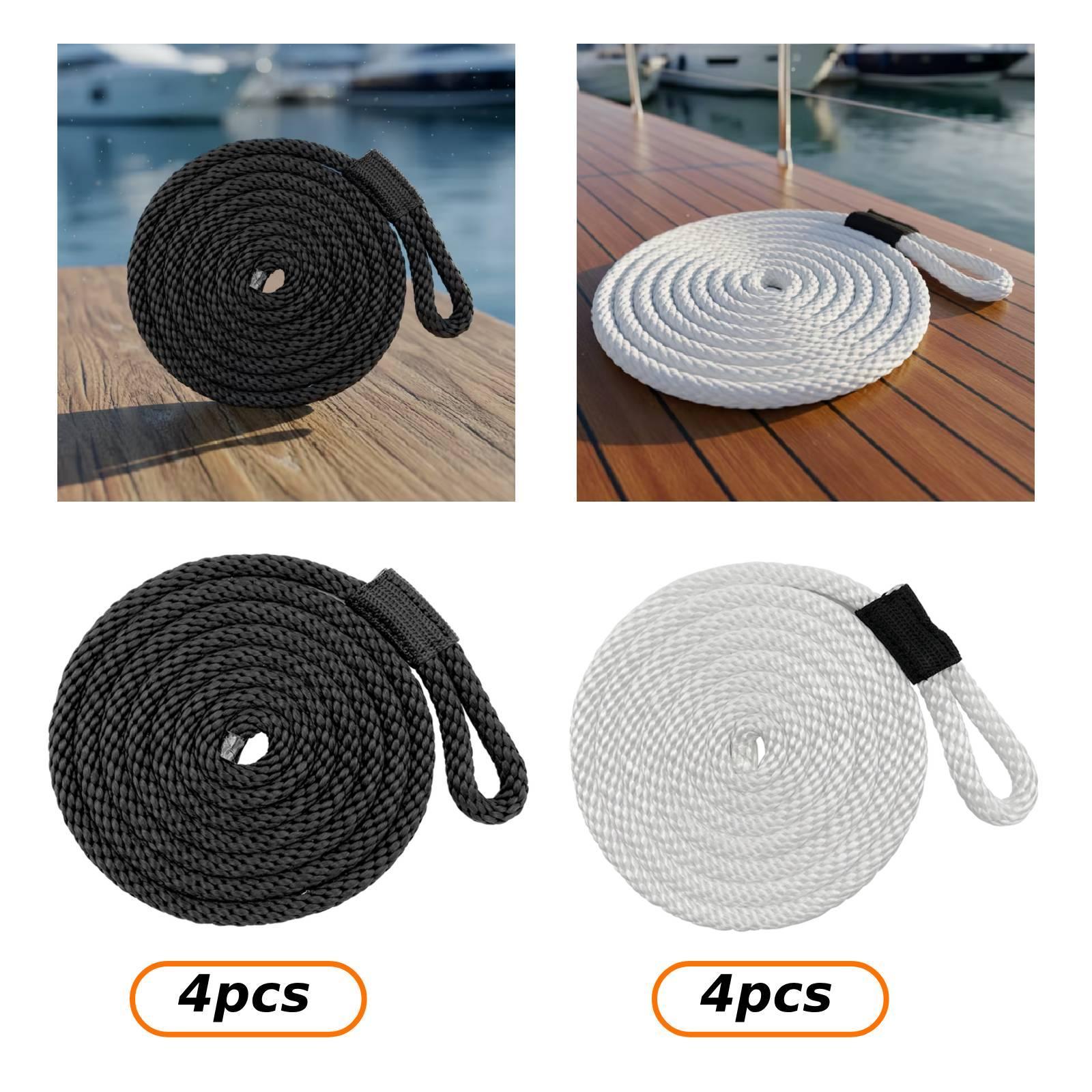 4 Pieces Docklines Mooring Rop - Braided Line review and price