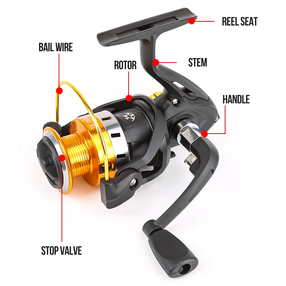 Spinning Reel With Metal Spool - Ice Fishing Line review and price