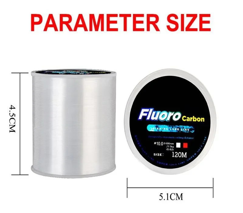 Fishing Line 120M 0.20mm-0.60m - Fluorocarbon Line review and price